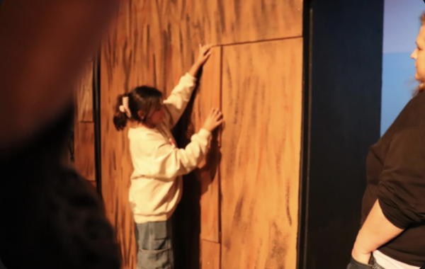 Ria Rohilla (‘24) is seen constructing the set for Green Hope Theatre Company’s fall 2023 play, “Almost Maine.” Photo used with permission from Ria Rohilla.

